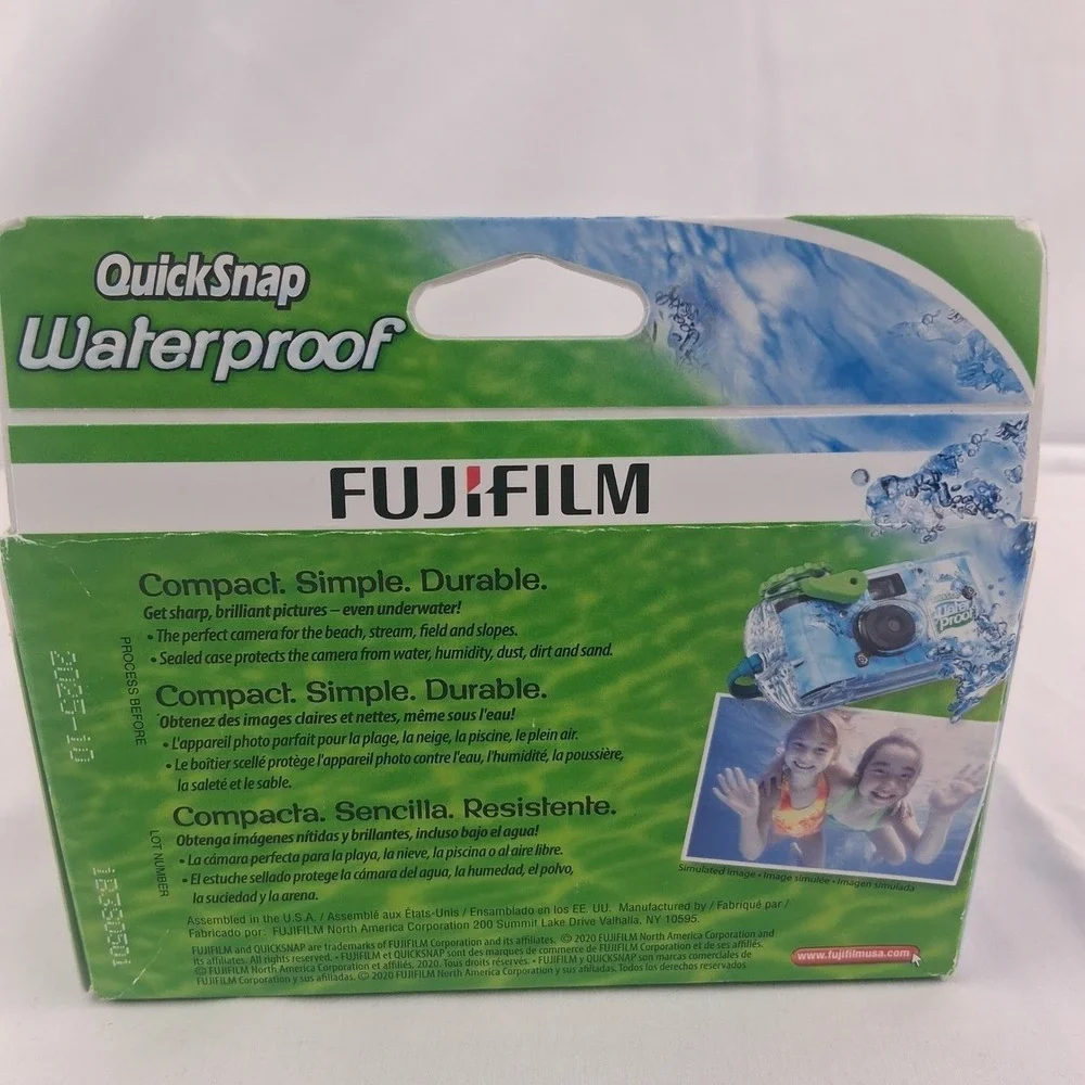 Fujifilm QuickSnap Waterproof 1X Use Camera 35mm 27 Exp Lot of 4 Expired in 2025